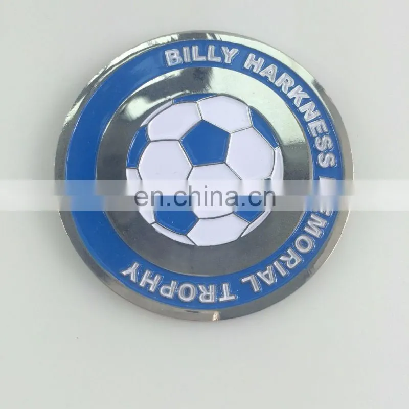 custom metal coin or sports coin made in gold finish coin