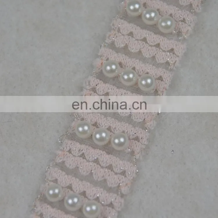 Italian design pearl beads trim for dresses decoration
