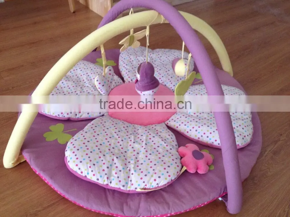 Customized lovely safety cotton baby play mat, plush mat, non-toxic mat
