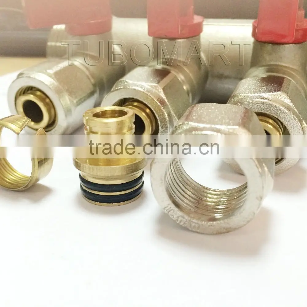 underfloor heating ball valve manifold for pex pipe