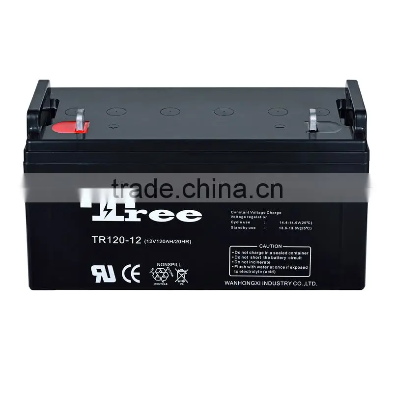 CE UL certificate vrla battery 12v 120ah Deep cycle Gel Battery manufacturer