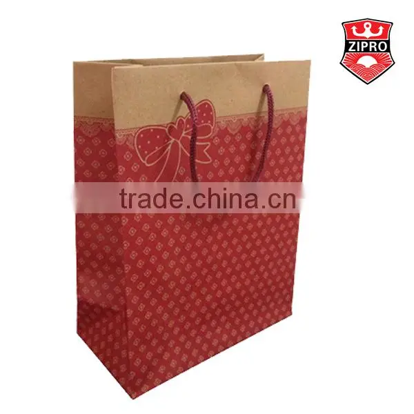 bear photo printing fancy smart shopping paper bag brown kraft gift bag