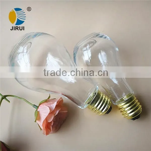100ml transparent lamp shape water drinking bottle