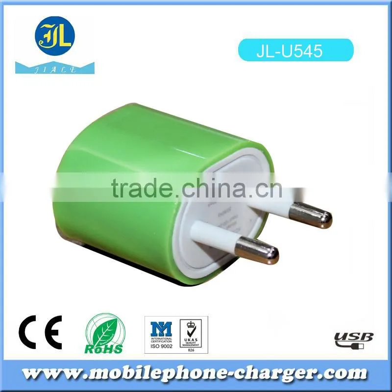 Factories in Zhongshan colorful usb travel charger mobile phone charger for sale