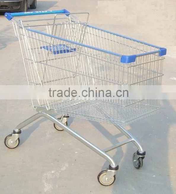 Japan style double layer basket shopping trolleys