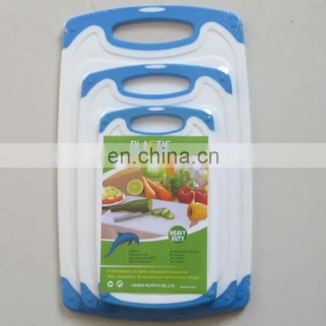Amazon Hot Sell Kitchen 3Pcs Plastic Chopping Cutting Board Sets