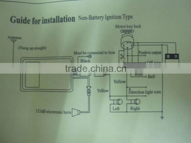 China Motorcycle alarm eagle car alarm system with long distance control
