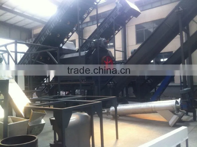 Manufacturer of 500-3000kgh output pet bottle flakes crushing washing drying recycling line