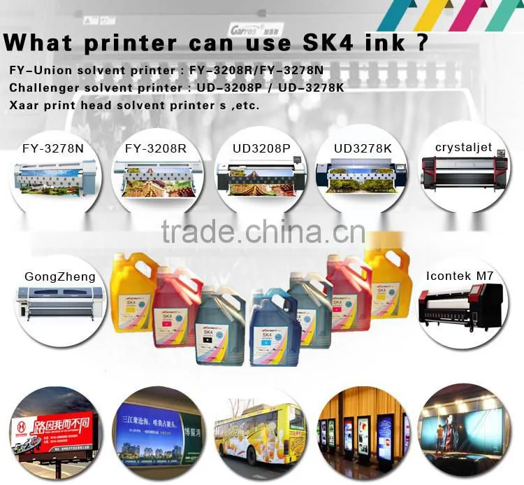 For SK4 FY Solvent Based 5 Liter Infinity Printer Ink