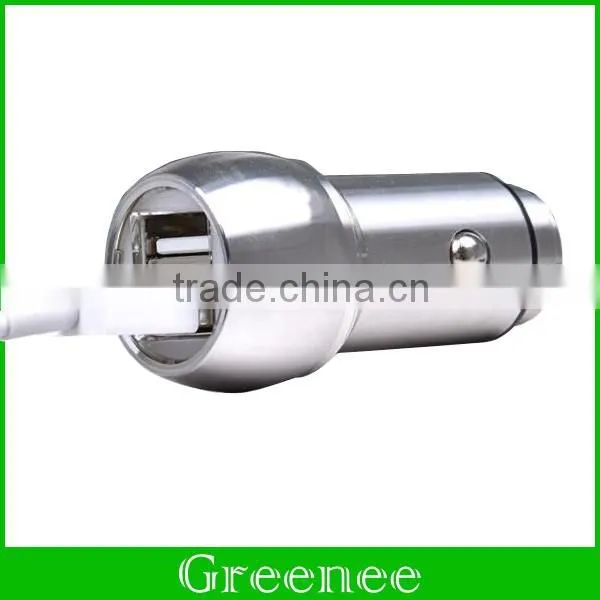 Stainless Steel Safe Hammer Dual 2.4A USB Car charger for iPhone 6S and Mobile Phone