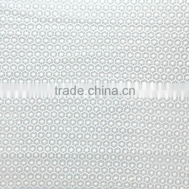 High quality wholesale custom fashion pure white stock lot embroidery fabric for garment embroidery design