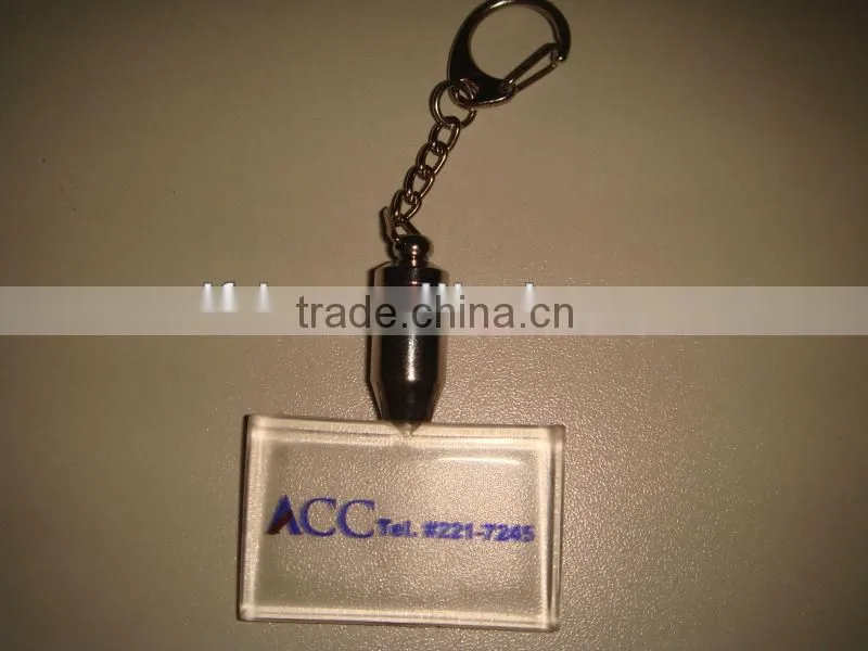 Led flashing ring light keychain,hot sale logo star shape keychain