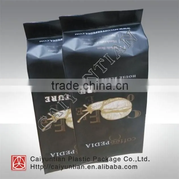 Sealed side gusset black tea Powder Bag with valve