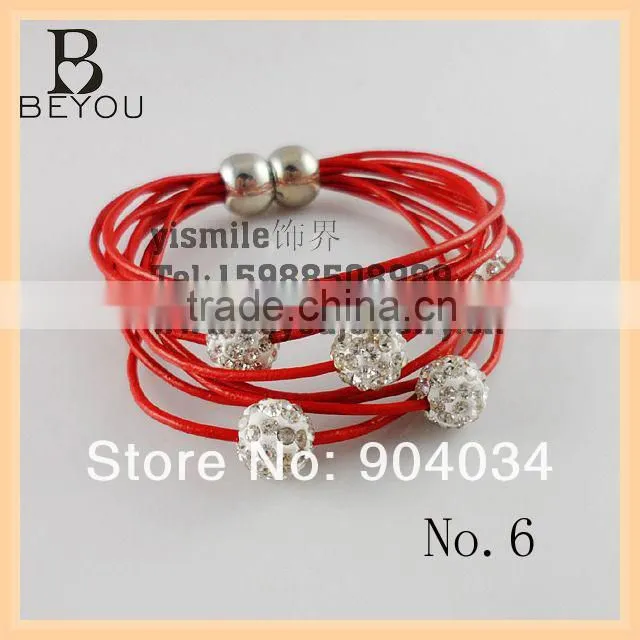 2013 New Fashion Five Rhinestone Beads Tibetan Bracelet