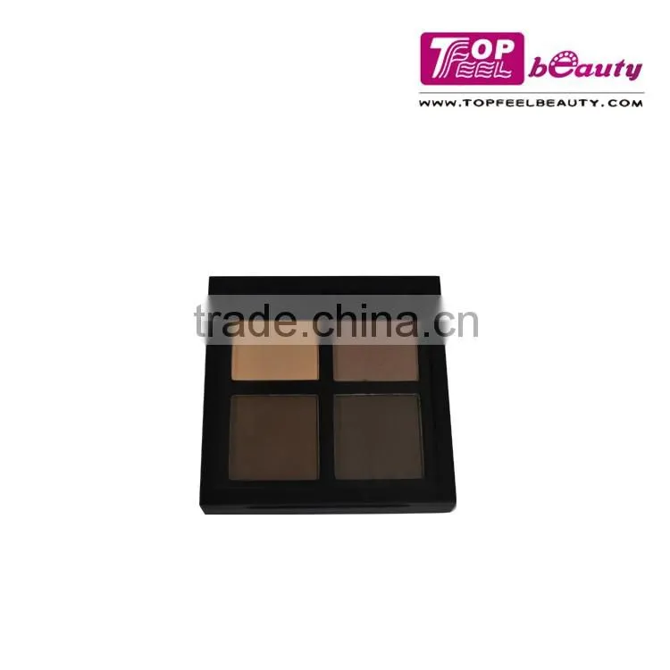 Hot sale! 4 color eyeshadow square shaped palette with clear window