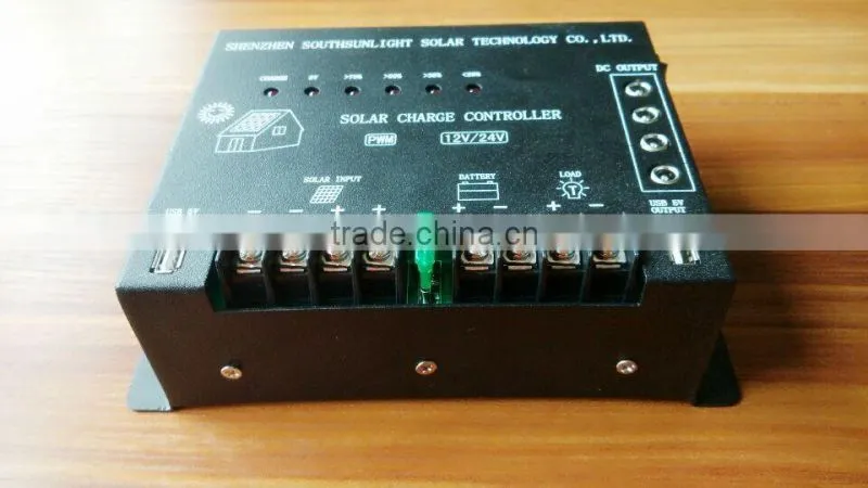 Factory supply 12v 24v 48v solar charge controller with USB output, pwm solar charge controller manual, 30A/50A solar controller