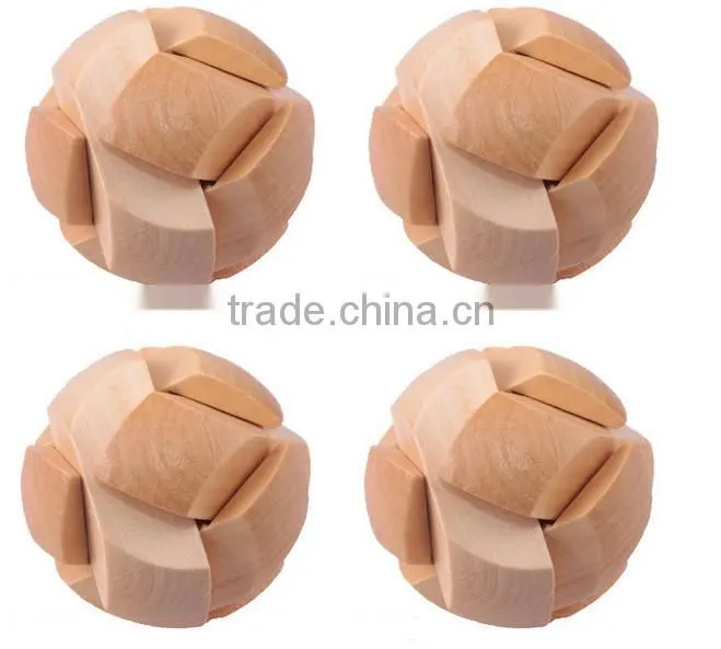 Wooden maze ball game puzzle toy