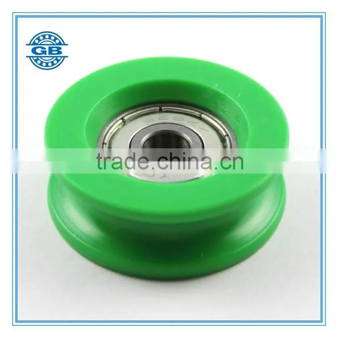 604 U Groove Roller for Door Plastic Nylon Pulley Bearing