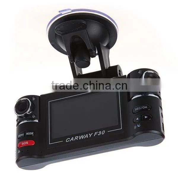 120 Degrees Car DVR Car Black Box F30 with Dual Lens 2.7" TFT LCD Screen car black box