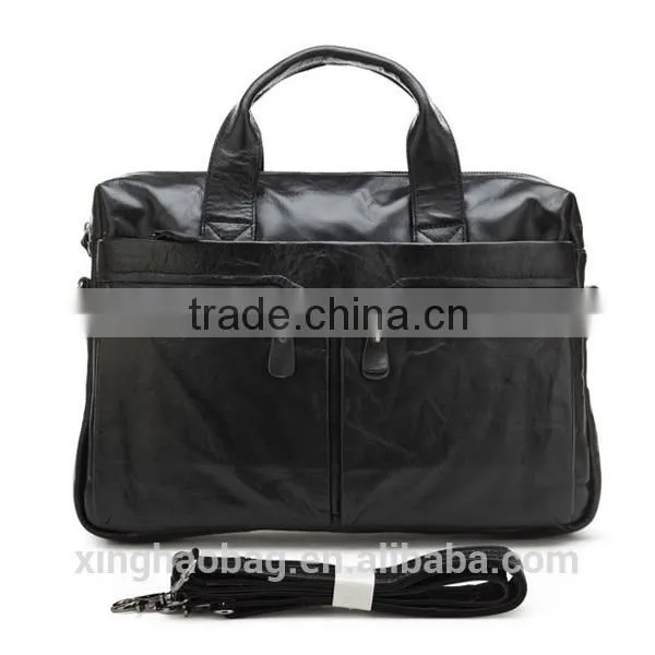 Business Leather 12.5 inch laptop bag for men porte-documents bags Italian leather portfolio bag