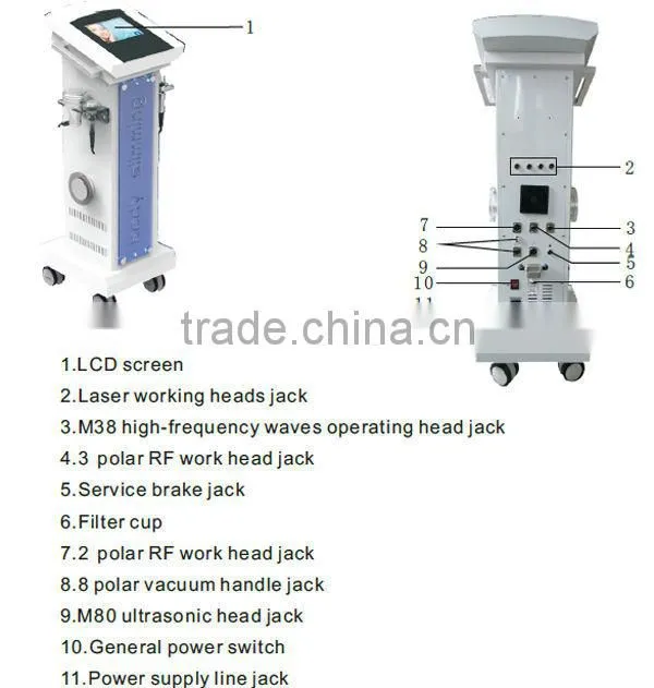 Multifunction vacuum rf laser system/best ultrasound cavitation weight loss machine