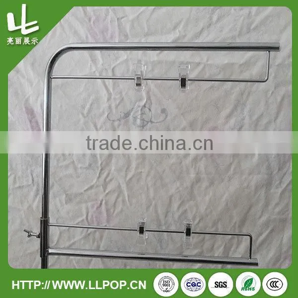 Floor POP display stand with hooks