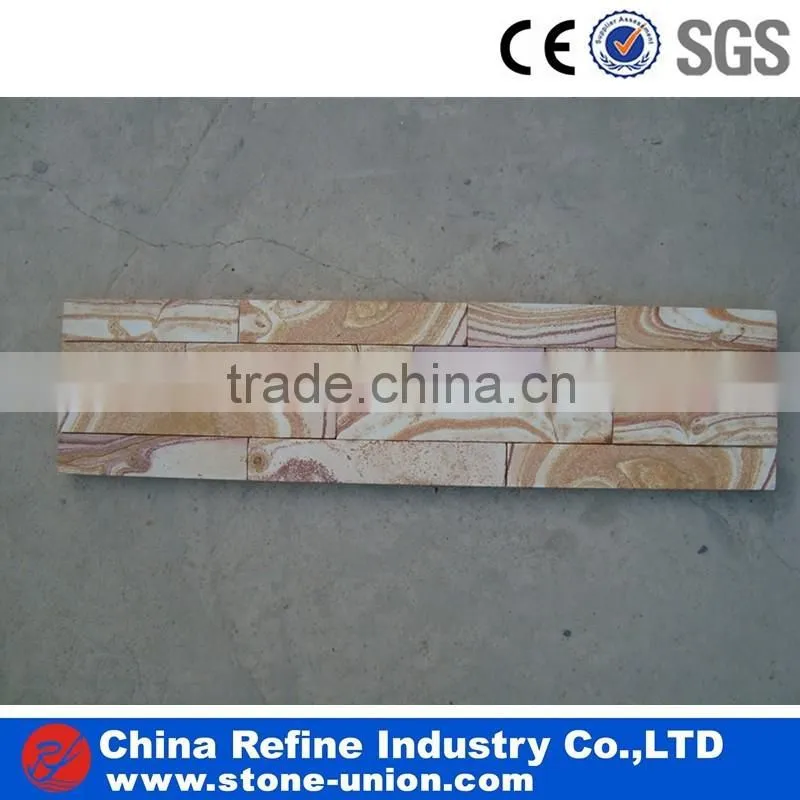 Multicolor sandstone tiles