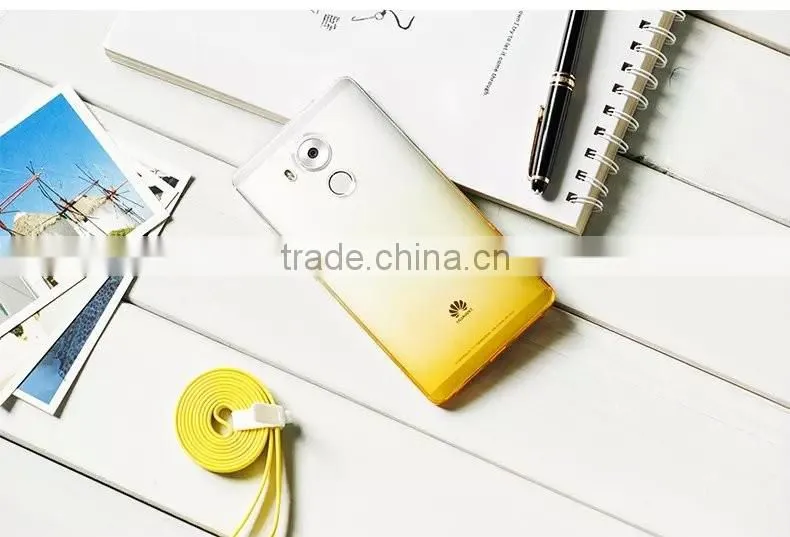 HOCO with Adti Dust Plug Soft TPU Full Rubber Case for iPhone 6 Colorful Gradient Back Cover for iPhone 6s MT-5269