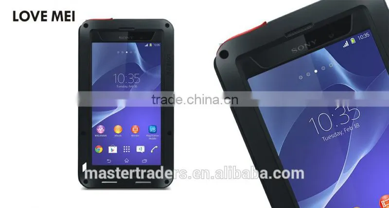 Original Love Mei Waterproof and shockproof Aluminum Case for Sony Z2 MT-2269