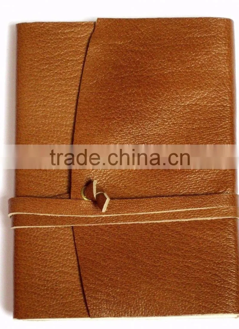 Blank Journal Leather Journal handmade cover Natural color notebook