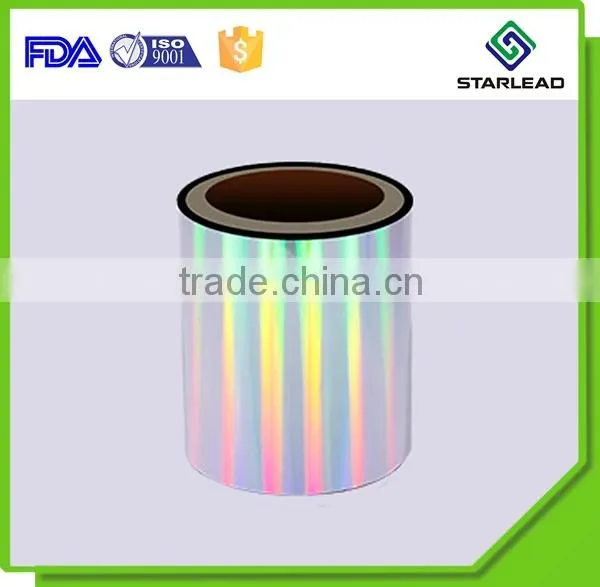 Corona treated transparent bopp holographic film