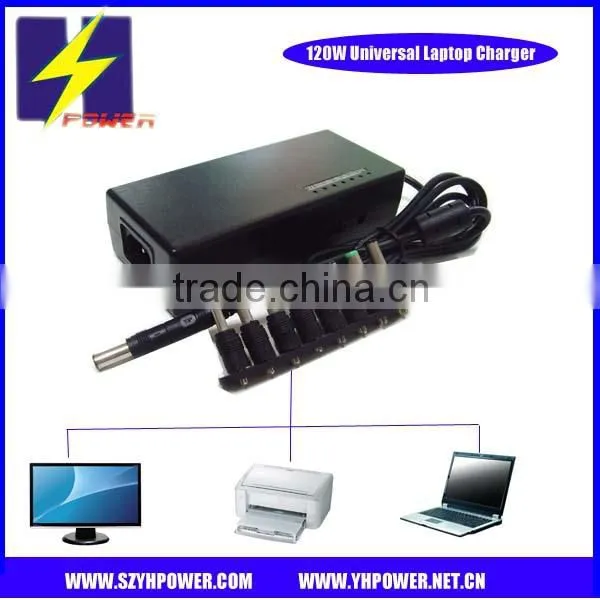 120W Universal Notebook Charger 12V-24V DC Output