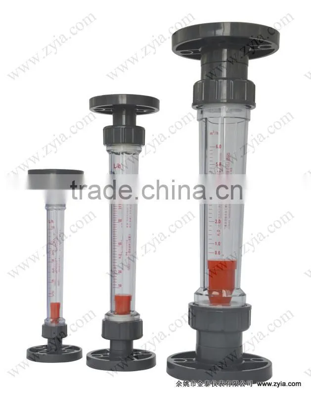 Plastic inline tupe handheld water flow meter type