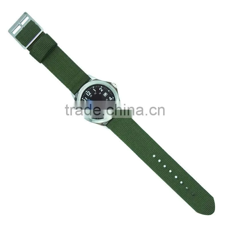 fashion cheap nylon watches china supplier custom design nylon nato strap wristwatch made in china military watch metal