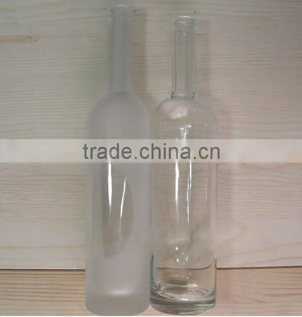 China Manufacturer glass bottles for liquor, empty white glass bottle