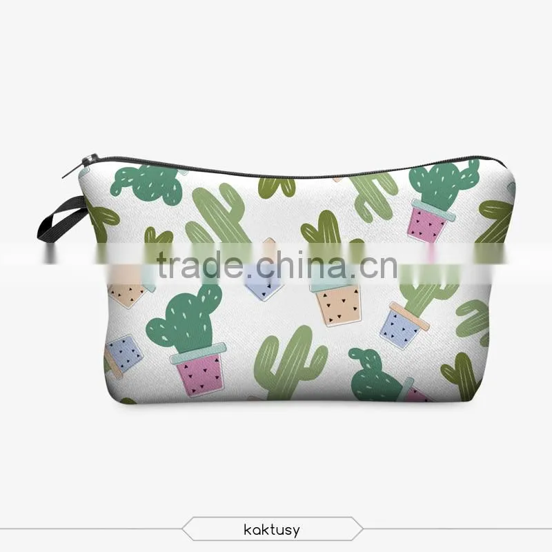 waterproof cosmetic bag 3d print cosmetic bag high quality wholesale travel makeup cases with zippers pouch purses wallets