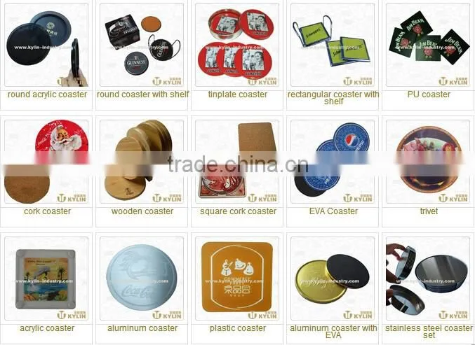 promotion square metal drink coaster