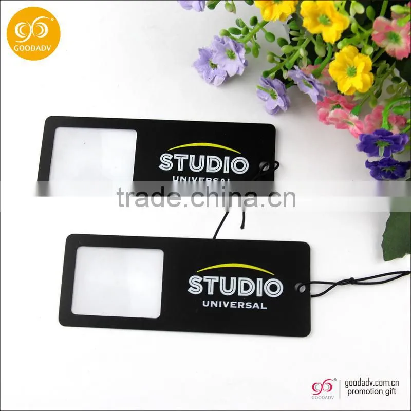Low price plastic magnifier Advertising promotion credit card Magnifying bookmark