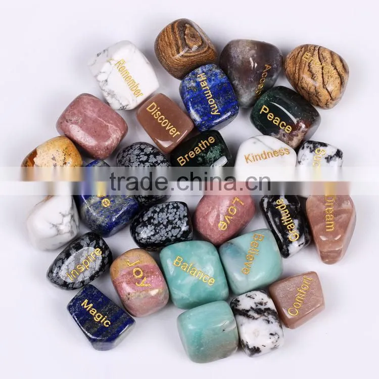 Wholesale mixed tumble semi precious stones
