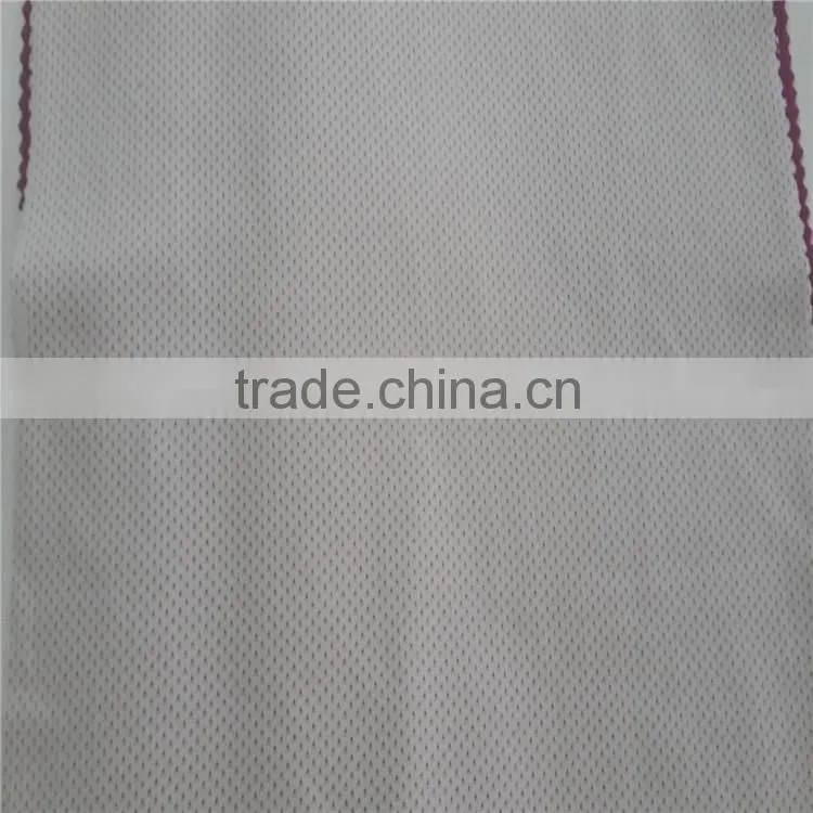 100%coolmax functonal tricot mesh fabric sportswear fabric