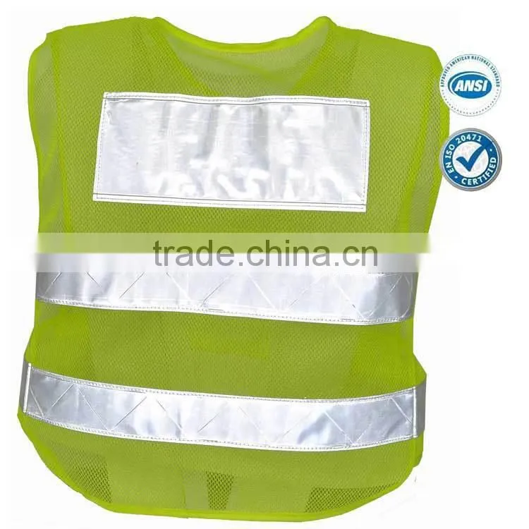 mesh fabric reflective safety vest
