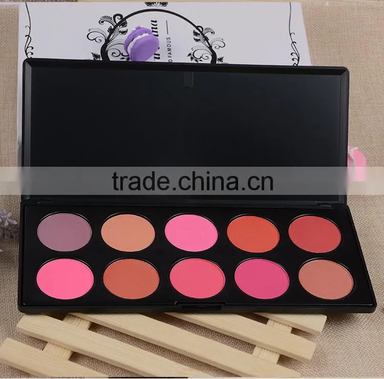 Professional mineral cosmetic empty makeup brush blusher blush containers