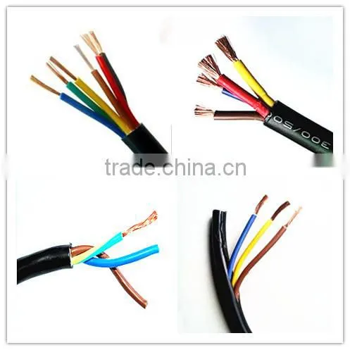 H03VV-F flexible pvc insulated coated soft electrical wire