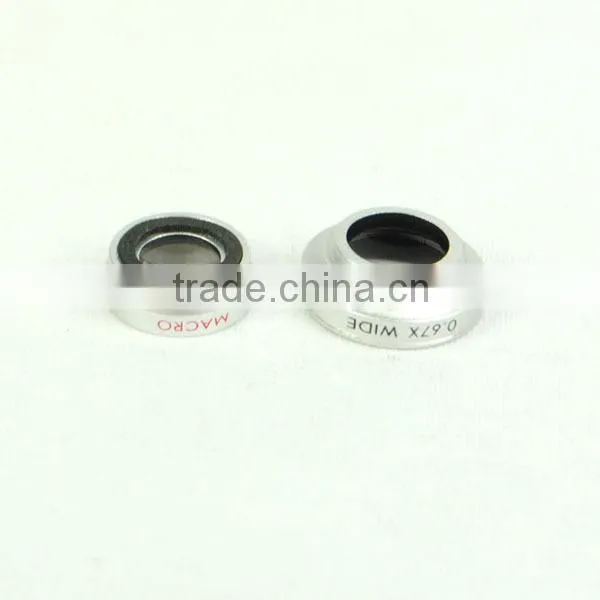 0.67 Wide + Macro Lens With Clip Clamp For iPhone Samsung Cell Phone Camera Lens