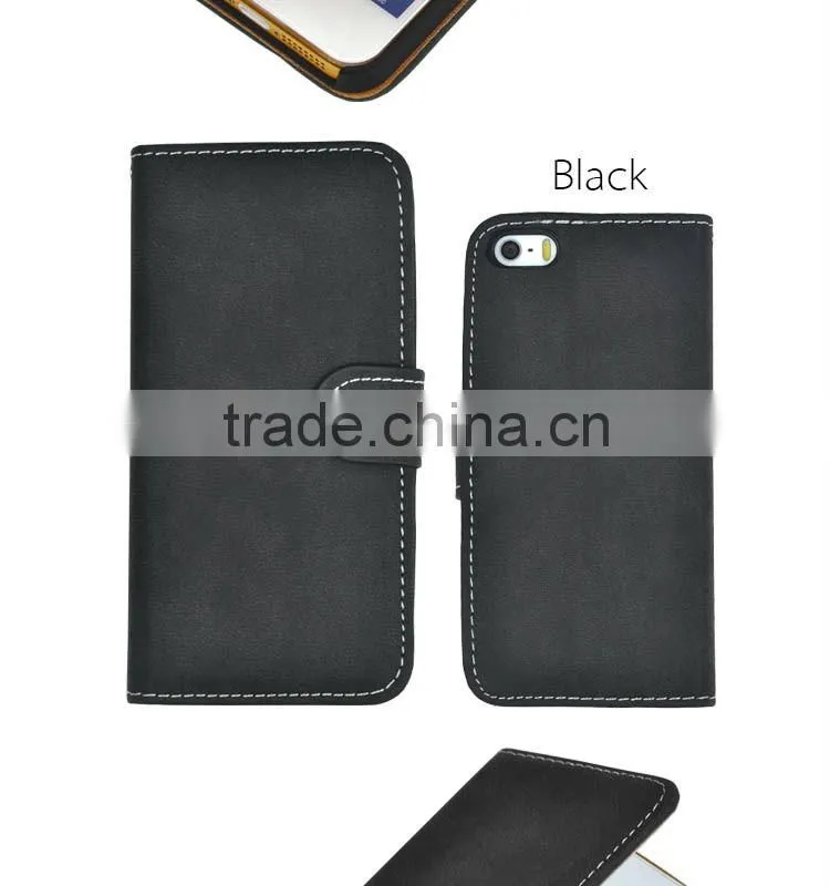 Purple flip leather case for iPhone5S Retro texture!!!