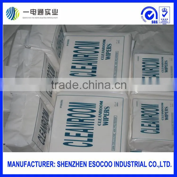Woodpulp & Polyester Nonwoven Cleanroom Paper Wipers