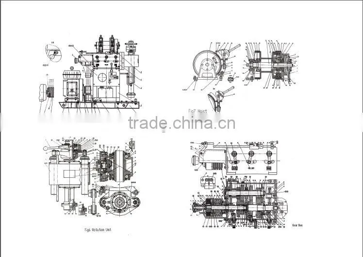 Direct factory supply diesel rotary drilling rigs price