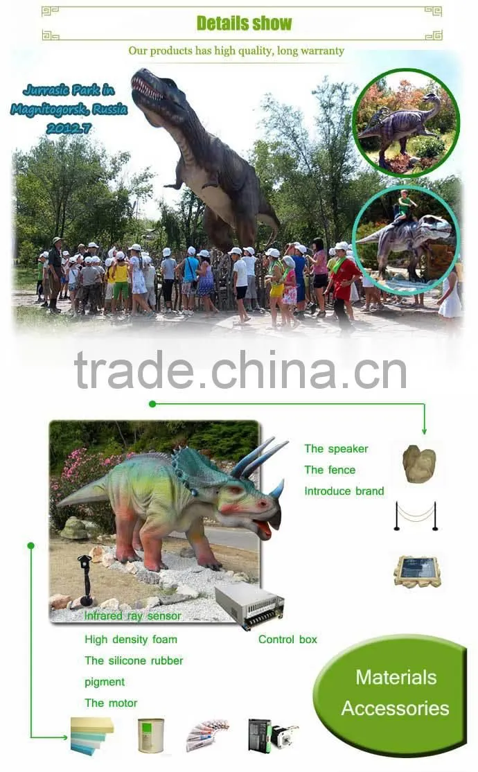 Playground cartoon characters fiberglass statue for kids
