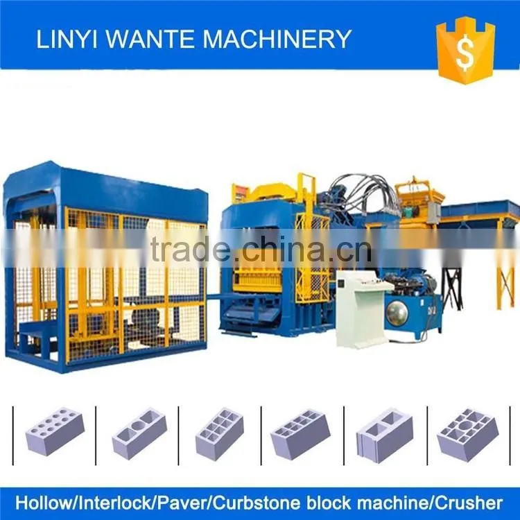 QT6-15 Hydraulic Press Cement Block Machinery