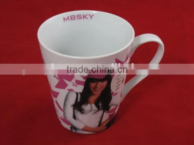 YF28021 ceramic hug mug with print